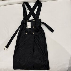 Zara Black Backless Dress with Straps